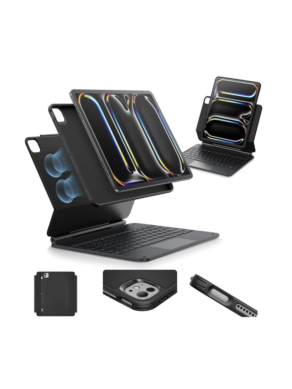 ESR iPad Pro 13 Inch Case with Keyboard (M4, 2024), iPad Pro 13 Keyboard Case